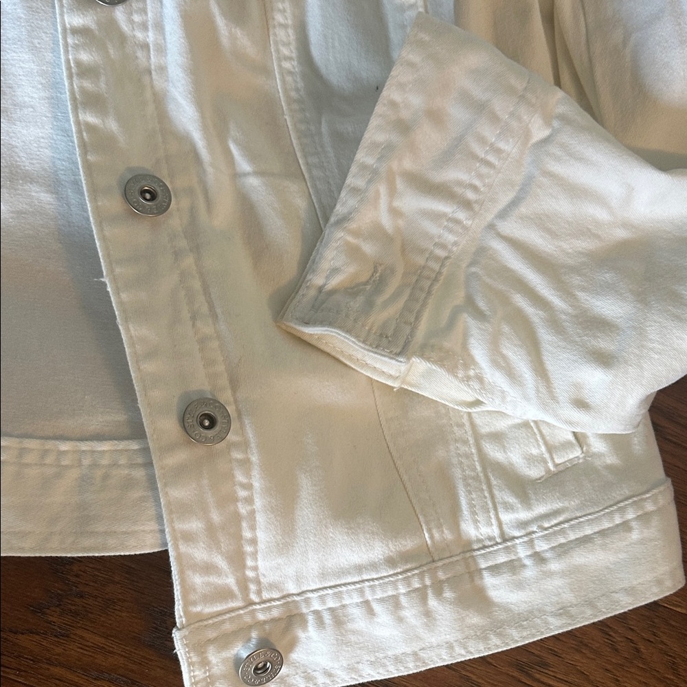 Style & Co White Denim Jacket - Picture 4 of 6